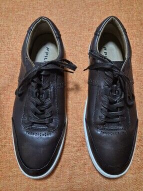 Piloti Men’s Brown Leather Driving Shoes Sneakers 10.5 Made in Portugal